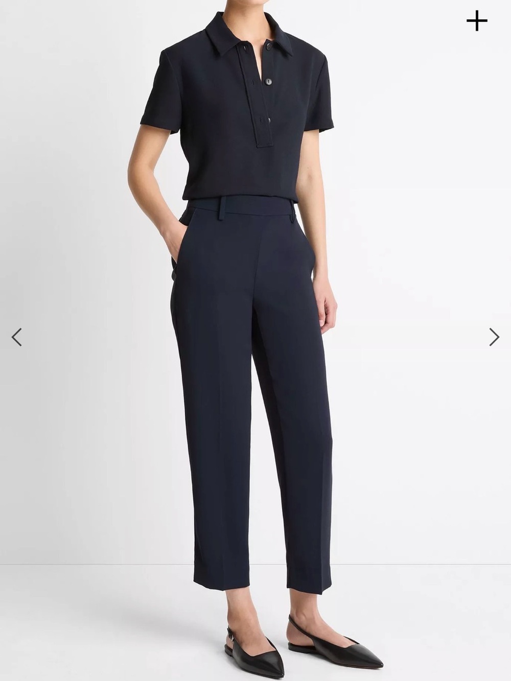 VINCE Crepe Tapered Pull-On Pant size XS NWT